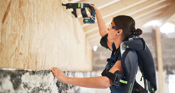 人機(jī)完美協(xié)作， Festool主動外骨骼再升級